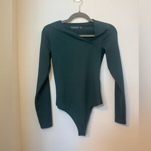 Abercrombie & Fitch Soft Collection Bodysuit in Dark Green
